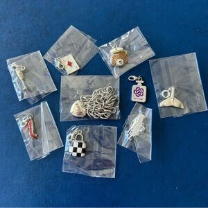 Assorted Silver Charms Bracelet Kit Collection